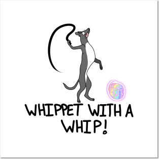 Whippet with a Whip! Posters and Art